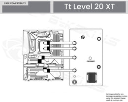 Bykski Distro Plate For Thermaltake Level 20 XT - PMMA w/ 5v Addressable RGB (RBW) (RGV-TT-LEVEL20XT-P-K) - DDC Pump With Armor