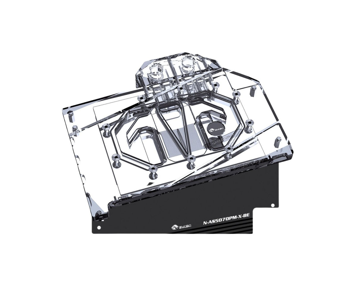 Bykski Full Coverage GPU Water Block and Backplate For ASUS Prime GeForce RTX 5070 12GB GDDR7 (N-AS5070PM-X)