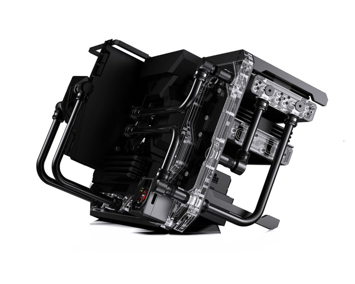 Bykski B-CEC-X-K Custom Builder Display Bench - Compact Design, Integrated Water Distribution, Support for Dual 360mm Rads - DDC Pump With Armor