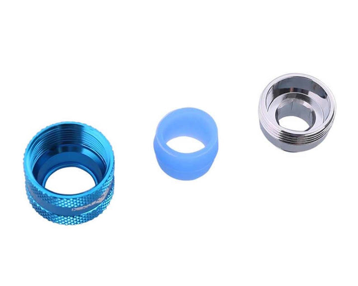 Bykski Anti-Off Rigid 12mm OD Fitting (B-FTHTJ-L12) - Blue