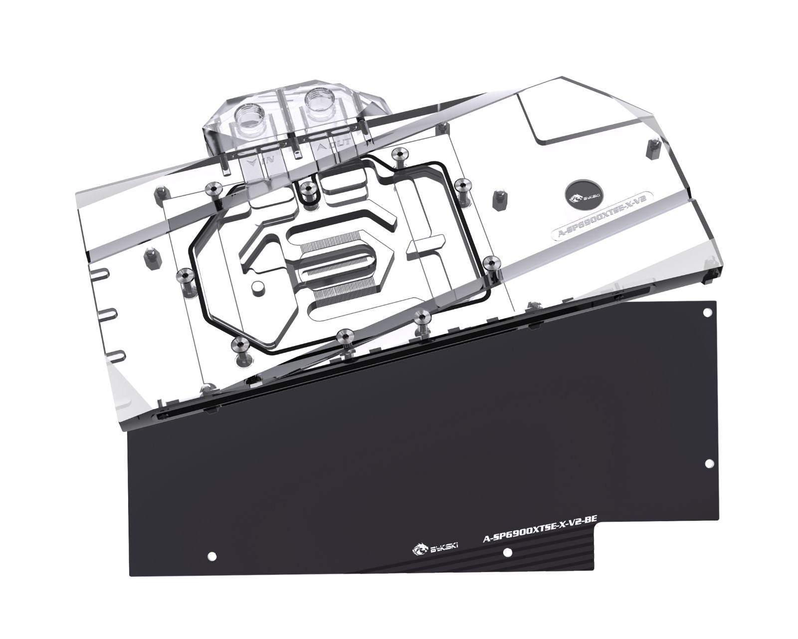 Bykski Full Coverage GPU Water Block and Backplate For SAPPHIRE