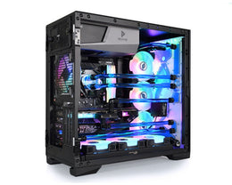 Bykski Distro Plate For ANTEC P120 PMMA w/ 5v Addressable RGB(RBW) (RGV-ANTEC-P120-P-ATK-K) - DDC Pump With Armor