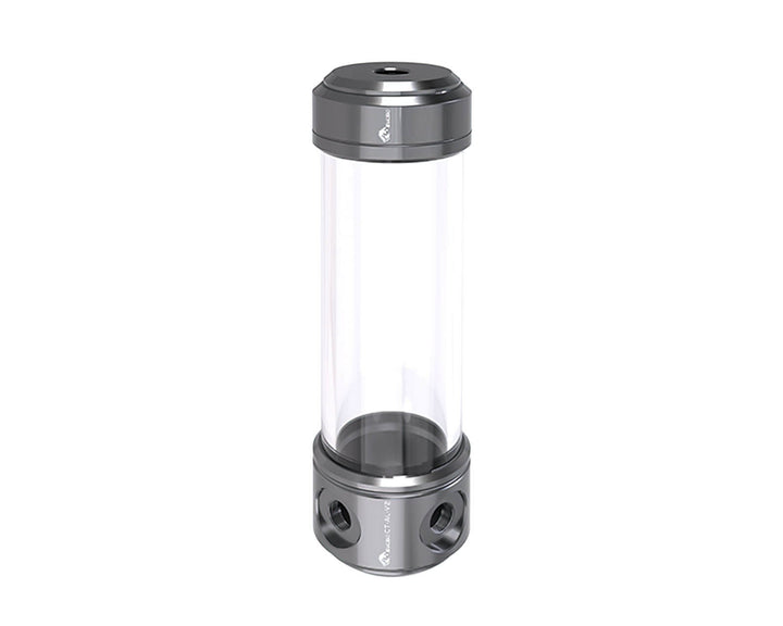 Bykski 50mm Anodized Aluminum Cylindrical Reservoir - 200mm (CT-AL-V2) - Grey