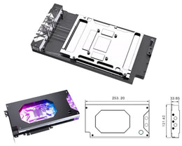 Bykski Armored End Port GPU Water Block with Backplate For ASUS TUF GeForce RTX 5080-016G-GAMING (N-AS5080TUF-X)