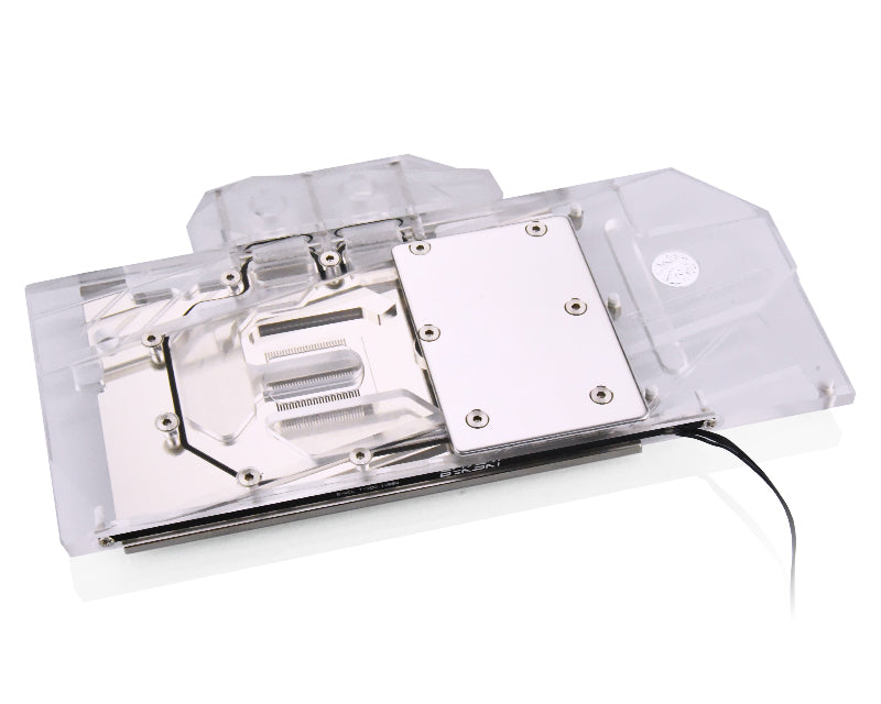 Bykski Full Coverage GPU Water Block for ASUS TUF3 RX 5700XT - Clear W/ RBW (A-AS5700XTTUF-X) - PrimoChill - KEEPING IT COOL
