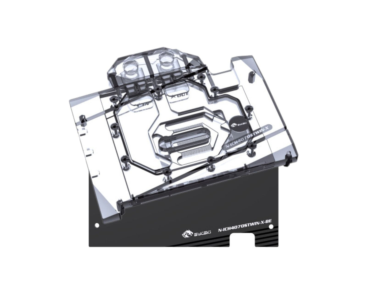 Bykski Full Coverage GPU Water Block and Backplate For INNO3D GeForce RTX 4070 Super Twin X2 (N-ICH4070STWIN-X)