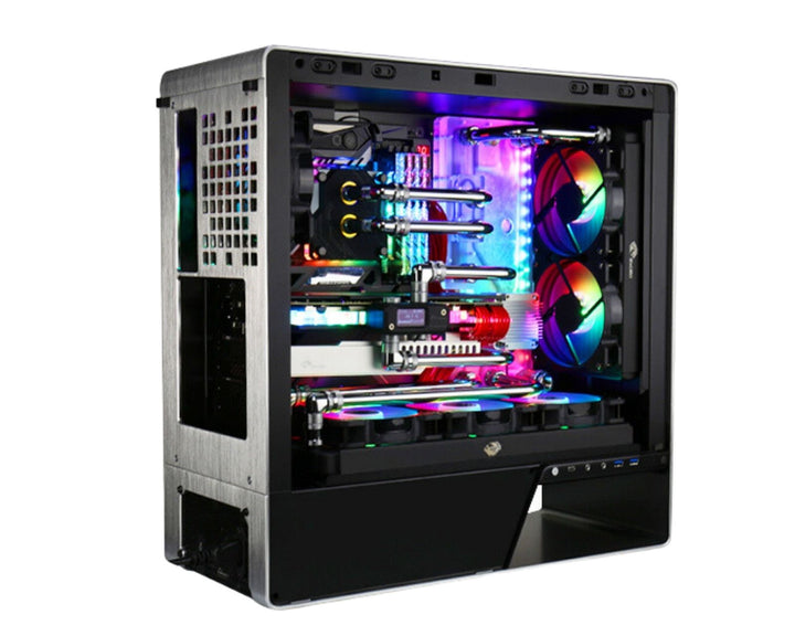 Bykski Distro Plate For InWin 905 - PMMA w/ 5v Addressable RGB(RBW) (RGV-INW-905-P-K) - DDC Pump With Armor