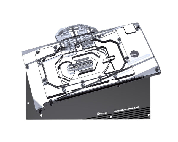 Bykski Full Coverage GPU Water Block and Backplate For MSI GeForce RTX 4080 SUPER 16G GAMING X SLIM (N-MS4080SGMSL-X)