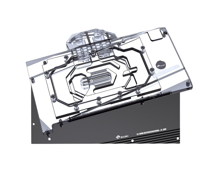 Bykski Full Coverage GPU Water Block and Backplate For MSI GeForce RTX 4080 SUPER 16G GAMING X SLIM (N-MS4080SGMSL-X)