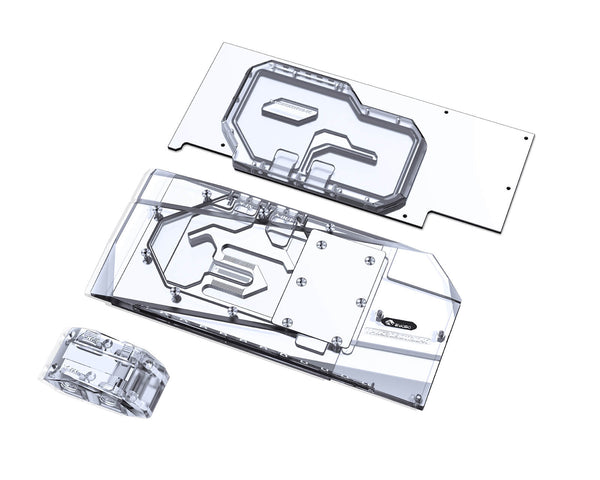 Bykski Full Coverage GPU Water Block w/ Integrated Active Backplate for MSI RTX 3090 GAMING X TRIO (N-MS3090TRIO-TC)
