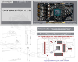 Bykski Full Coverage GPU Water Block and Backplate For LEADTEK WinFast RTX 3070 Ti LIFE ES 8G (N-LE3070TILE-X)