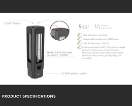 Bykski CP-D5PB-V2 Pump / 180mm PMMA Reservoir Combo - Black (CT-D5-180-X-V2)