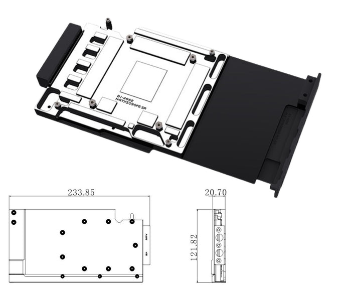 Bykski Durable Metal/POM GPU Water Block and Backplate For NVIDIA RTX PRO 6000 Blackwell Workstation  Edition (N-RTXPRO6000-WS-SR) - Continuous Usage