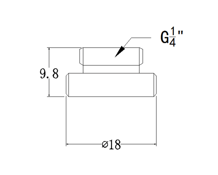 Bykski G 1/4in. Knurled Stop Plug  (B-PD5) - Grey