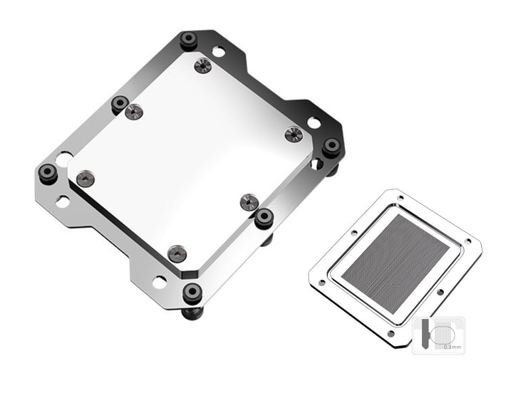 Bykski CPU-FT5796-X ARM S5000C 64 CPU Water Cooling Block - Full Metal - Nickel Plated - Gray