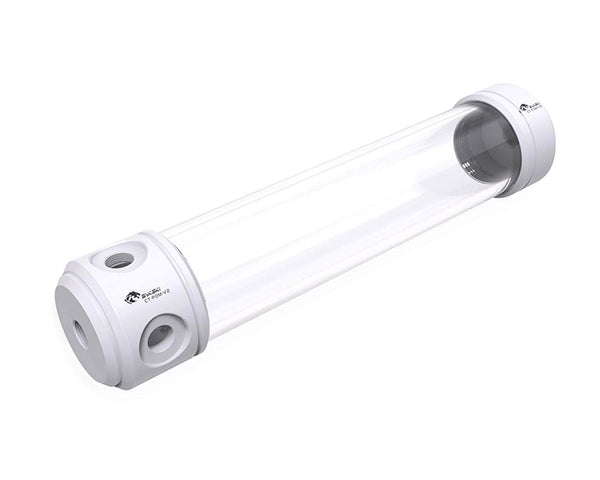Bykski 50mm Cylindrical Reservoir - White POM - 260mm Total Length (CT-POM-V2)