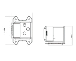 Bykski CPU-XPR-DDC-M DDC Pump Combo CPU Water Cooling Block for AMD Ryzen (AM4/AM3+/FM2+)