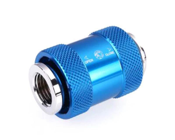 Bykski G 1/4in. Female to Female Pull Drain Valve (B-HP-DV) - Blue