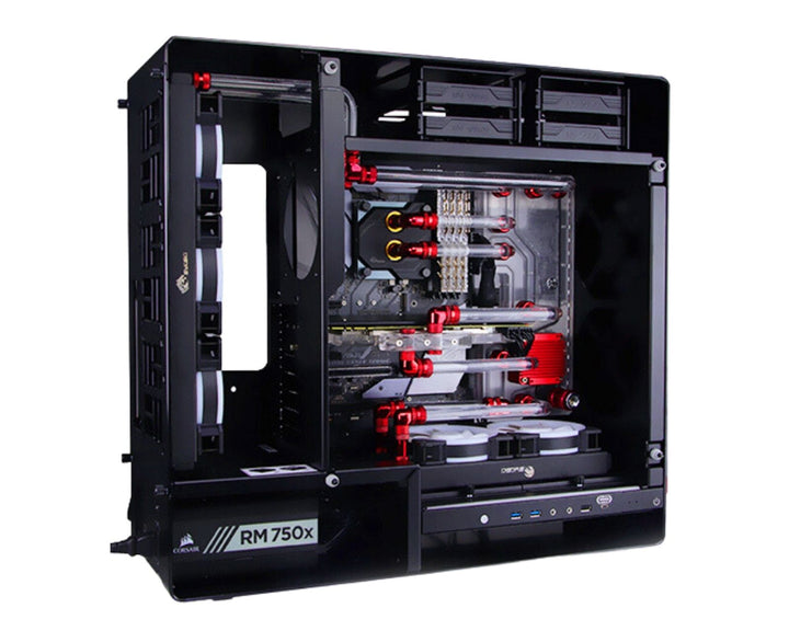 Bykski Distro Plate For InWin 909 - PMMA w/ 5v Addressable RGB(RBW) (RGV-INW-909-P-K) - DDC Pump With Armor