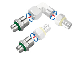 Bykski Stainless Steel Durable Server P-Lok DIY Fitting - G 1/8 to 14mm Threaded Coupler (CC-DTJ-SR-14-02)
