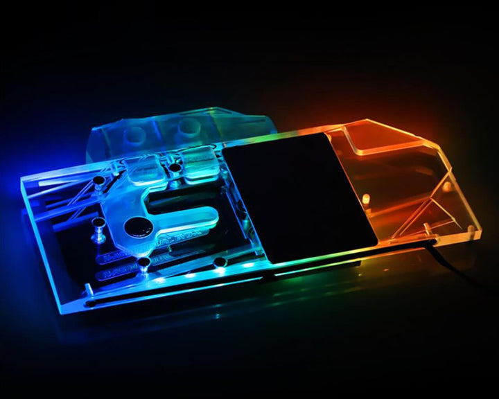 Bykski Full Coverage GPU Water Block For ASUS RTX 2070 O8G EVO - Clear (N-AS2070DUAL EVO-X)