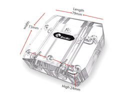 Bykski Dual GPU 40mm SLI/CF Connection Bridge Module Version 3 - Frosted (L4-2WAY)