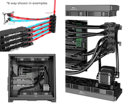 Bykski Versatile POM Fluid Distribution/Routing Block Engineered For 24-Hour Reliability (B-DP-4WAY-X)