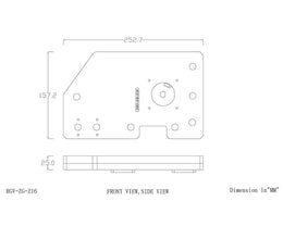 Bykski Distro Plate for Zeaginal Z10 - PMMA w/ 5v Addressable RGB (RBW) (RGV-ZG-Z10-P) - PrimoChill - KEEPING IT COOL