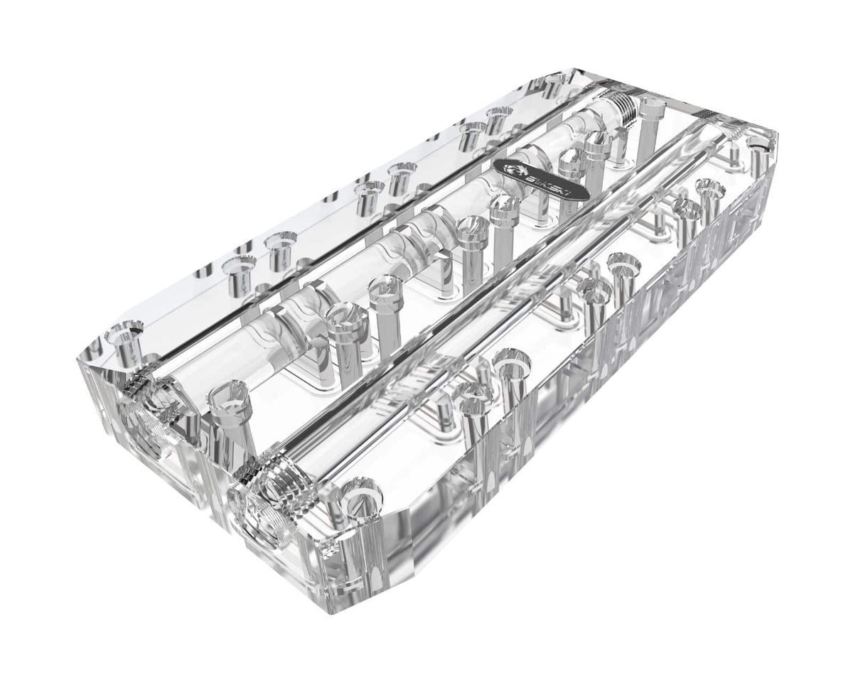 Bykski Quad GPU 40mm SLI/CF Connection Bridge Block for TC Blocks - (B-L4-4WAY-TC)