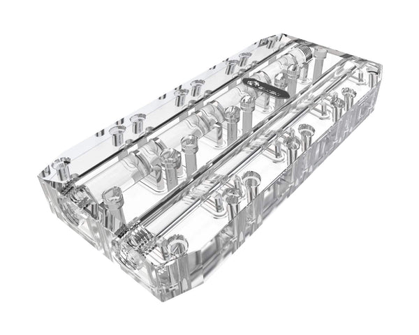 Bykski Quad GPU 40mm SLI/CF Connection Bridge Block for TC Blocks - (B-L4-4WAY-TC)