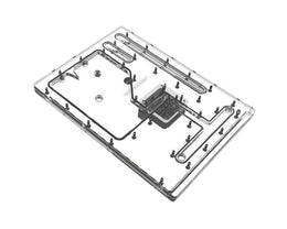Bykski Distro Plate For Antec Striker - PMMA w/ 5v Addressable RGB (RBW) (RGV-Antec-Striker-P-K) - DDC Pump With Armor