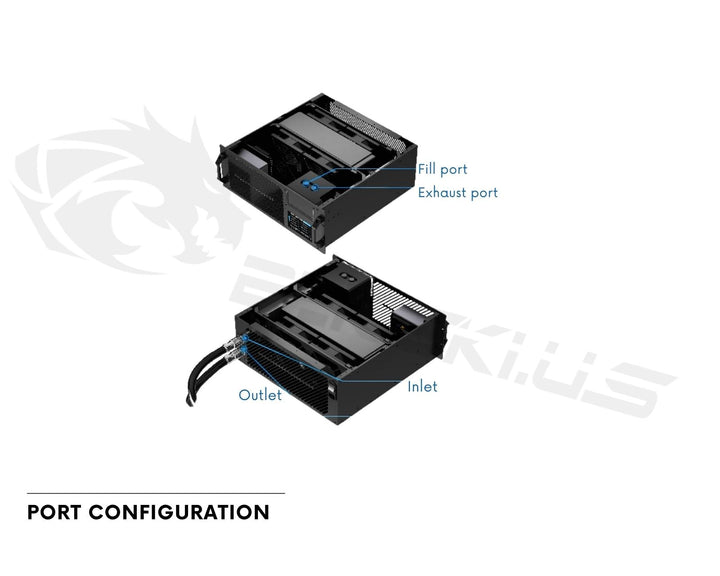 Bykski SPD 4U Rackmount Server Liquid Cooling Unit - 8 GPU Optimized T ...