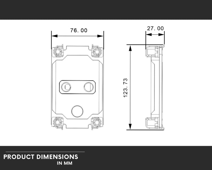 Bykski CPU-4189-SR Durable Metal/POM CPU Water Block For LGA 4189 Intel Copper/Ice Lake - Continuous Usage