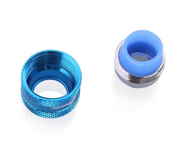 Bykski Anti-Off Rigid 12mm OD Fitting (B-FTHTJ-L12) - Blue