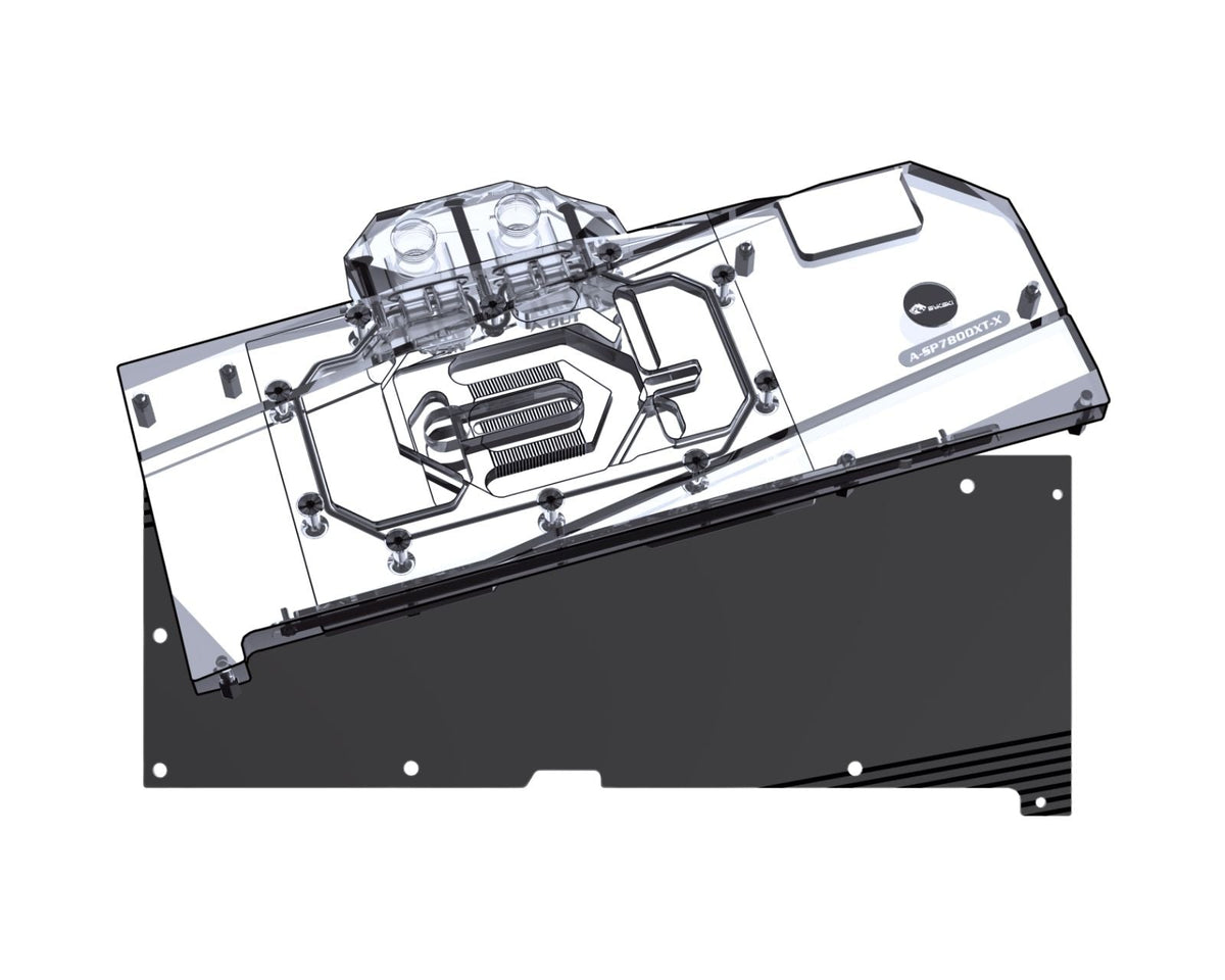 Bykski Full Coverage GPU Water Block and Backplate for Sapphire NITRO+ AMD Radeon RX 7800 XT 16GB (A-SP7800XT-X)