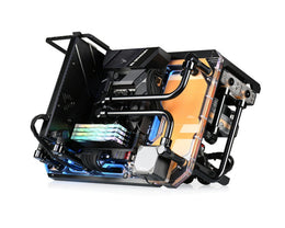 Bykski B-CEC-X-K Custom Builder Display Bench - Compact Design, Integrated Water Distribution, Support for Dual 360mm Rads - DDC Pump With Armor