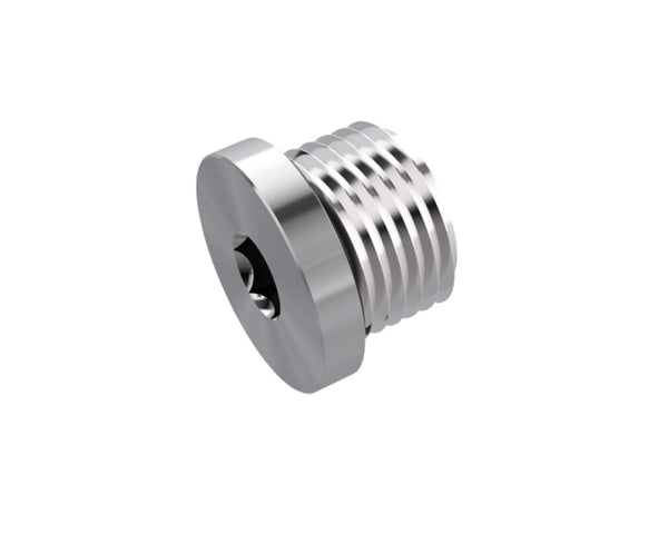 Bykski Server Water Cooling Series - Stainless Steel Port Cap (CC-PD-SR) - Available in Six BSPP Sizes - G 1/8