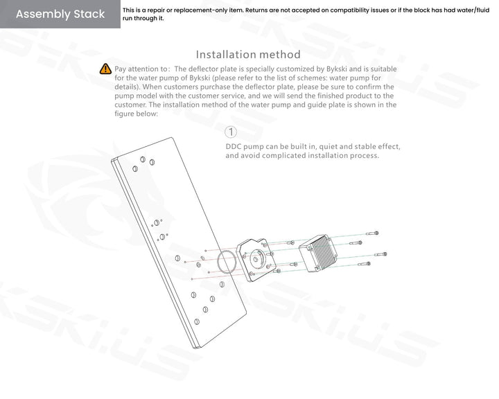 Bykski Distro Plate For ANTEC P120 PMMA w/ 5v Addressable RGB(RBW) (RGV-ANTEC-P120-P-ATK-K) - DDC Pump With Armor