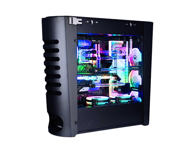 Bykski Distro Plate For InWin 915 - PMMA w/ 5v Addressable RGB (RBW) (RGV-INW-915-P-K) - DDC Pump With Armor