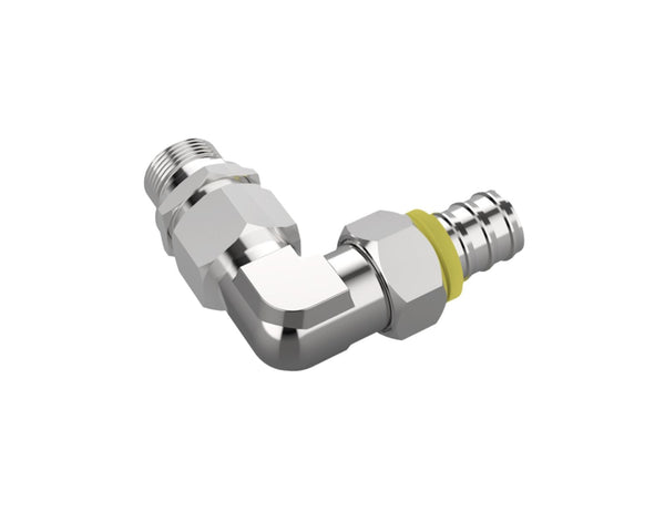 Bykski Stainless Steel Durable Server P-Lok Fitting Set - G1/4 to 90mm for 10mm (3/8in) Pushlok Tubing (CC-G14-90-18-10)
