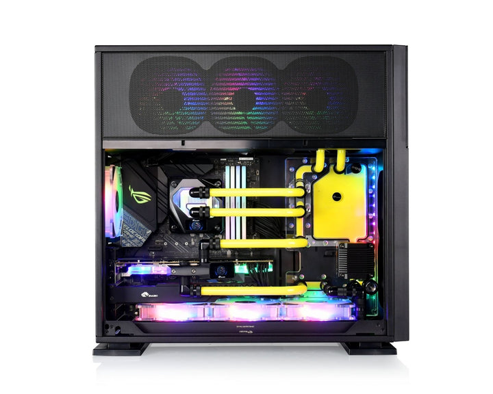 Bykski Distro Plate For InWin N515 - PMMA w/ 5v Addressable RGB(RBW) (RGV-INW-N515-P-K) - DDC Pump With Armor