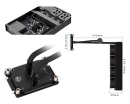 Bykski Durable 4x80mm 2U Server AIO Liquid CPU Cooler For Dual Intel Xeon LGA 4189 (Cooper Lake, Ice Lake-SP) (B-FRDSR4189-80X-V3)