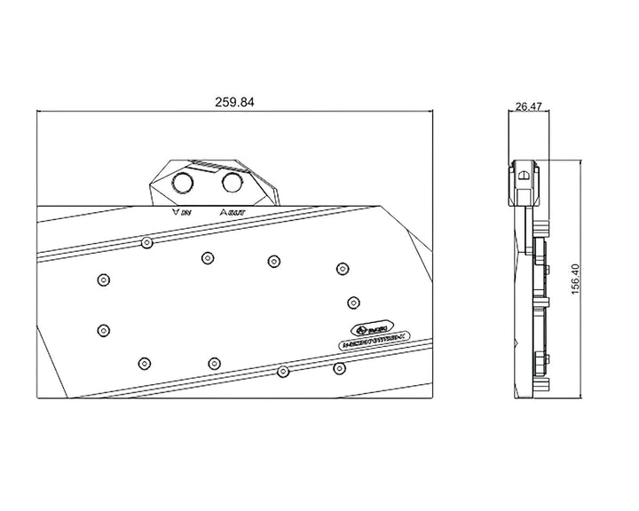 Bykski Full Coverage GPU Water Block and Backplate for MSI RTX 3060/3070 Gaming X Trio (N-MS3070TITRIO-X)