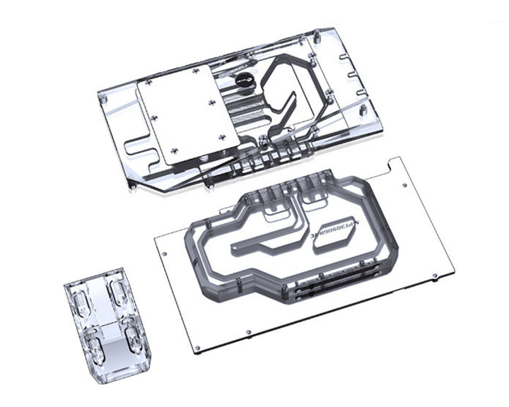 Bykski Full Coverage GPU Water Block w/ Integrated Active Backplate for Palit GeForce RTX 3090/3080Ti GameRock/OC (SELECT MODELS ONLY) (N-PT3090GR-TC)