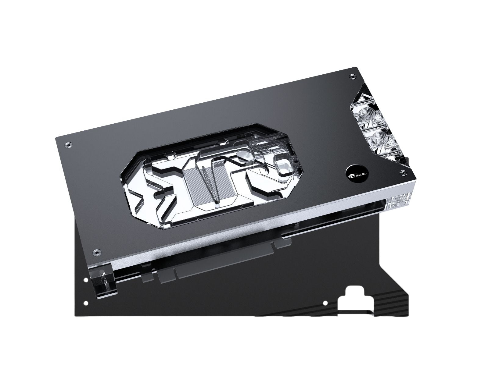 Bykski Armored End Port GPU Waterblock with Backplate For ASUS PRIME G ...