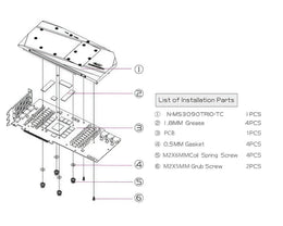 Bykski Full Coverage GPU Water Block w/ Integrated Active Backplate for MSI RTX 3090 GAMING X TRIO (N-MS3090TRIO-TC)