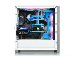 Bykski Distro Plate For CORSAIR 4000D - PMMA w/ 5v Addressable RGB(RBW) (RGV-COS-4000D-P-K) - DDC Pump With Armor
