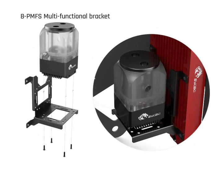 Bykski Mini DDC Pump Reservoir Combo w/ Armor (B-TANK-DDC-MI) - Black