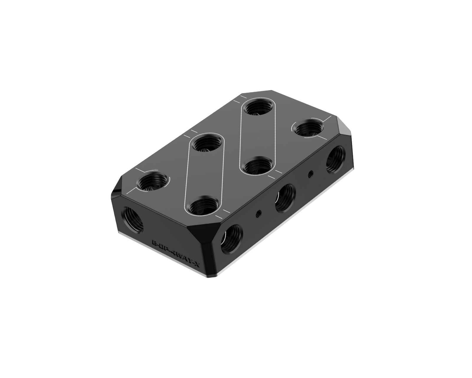 Bykski Versatile POM Fluid Distribution/Routing Block Engineered For 2 ...