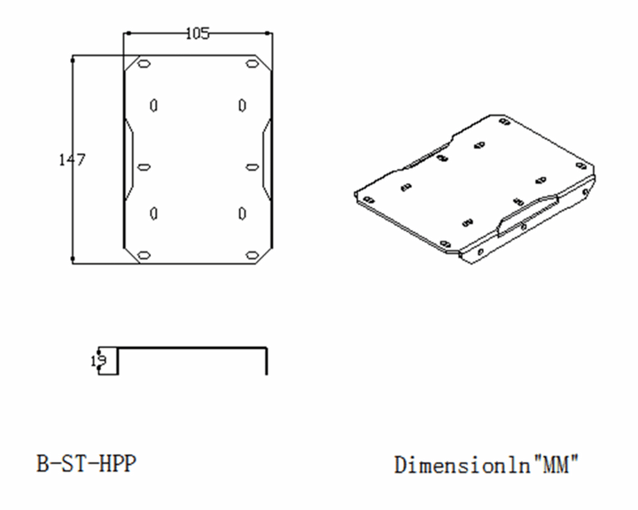 USED:Bykski Mechanical Hard Drive Bracket - Black (B-ST-HPP)